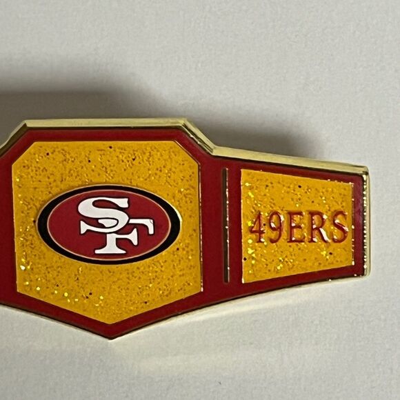 San Francisco 49ers Championship Belt Hat Pin Hats Bag Football Fitted New Era - Picture 3 of 6